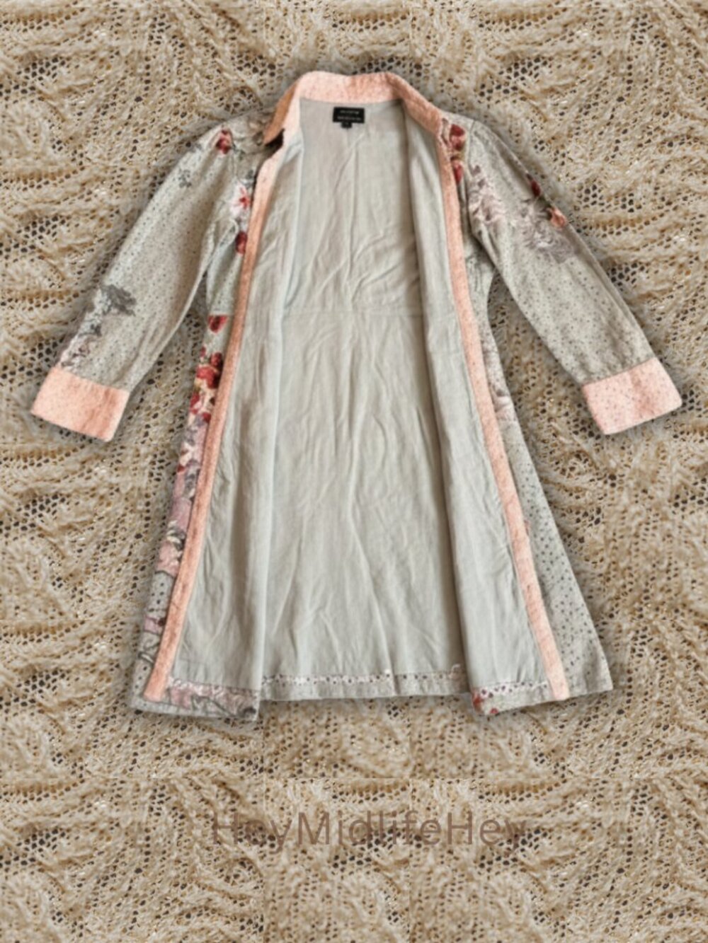Size 2 Varun Bahl for Anthropologie "Bloom" Floral Button-Front Mini Dress - Picture 2 of 5